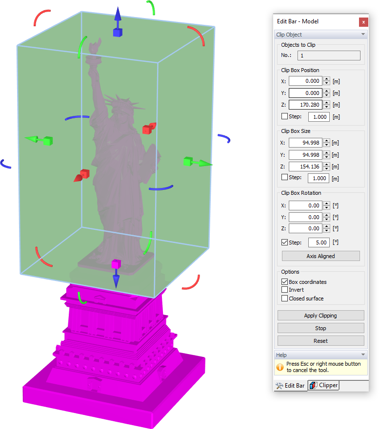 Clipping Box for Cropping Model